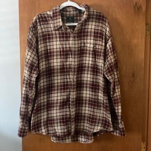 Men’s Flannel Button-Down Shirt